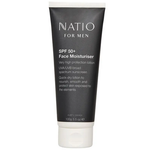 Natio for Men SPF 50+ Face Moisturiser 100g