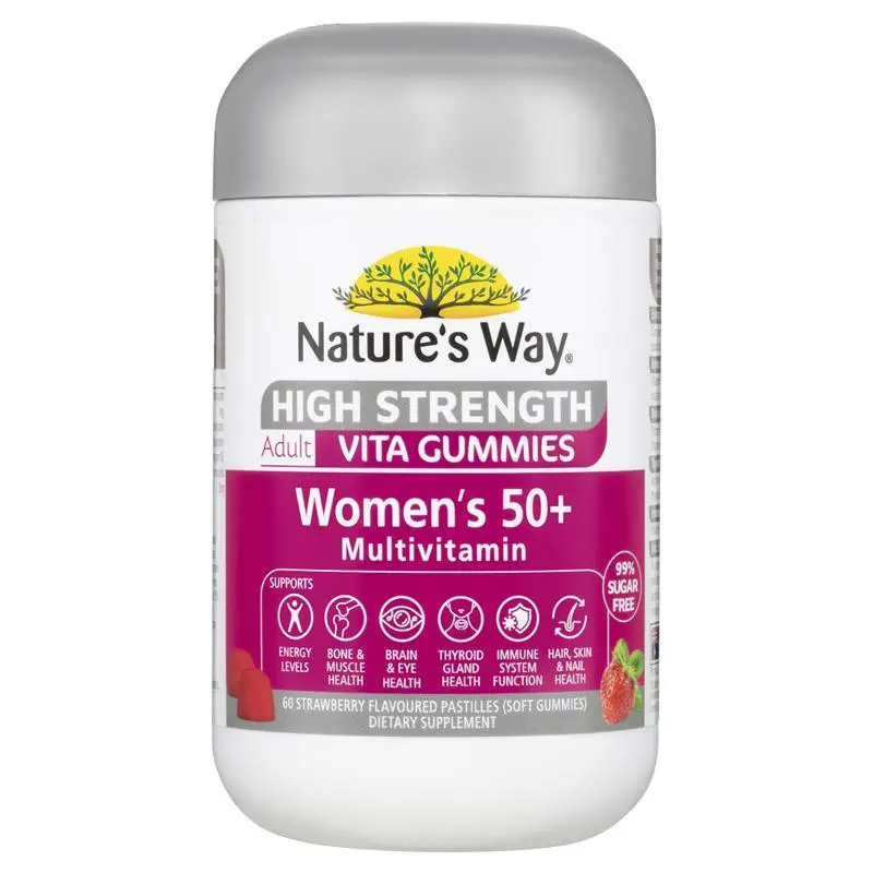 Nature's Way High Strength Adult Vita Gummies 50+ Womens Multi 60 Gummies
