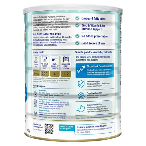 Alula Gentle Original Stage 3 Toddler Milk Drink 1 Year+ 900g