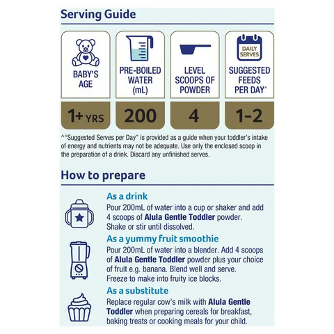 Alula Gentle Original Stage 3 Toddler Milk Drink 1 Year+ 900g