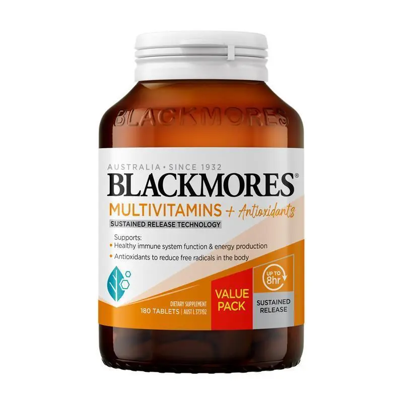 Blackmores Multivitamin + Antioxidants Sustained Release 180 Tablets (Expiry 05/2026)