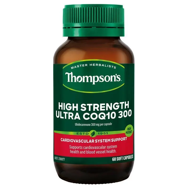 Thompson's High Strength Ultra CoQ10 300mg 60 Capsules