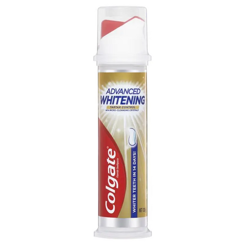 Colgate Advanced Whitening Tartar Control Toothpaste 130g Pump