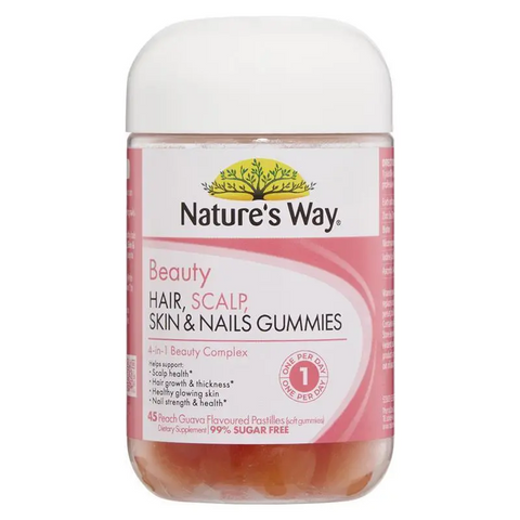 Nature's Way Beauty Hair Scalp Skin & Nails Gummies 45 Pastilles