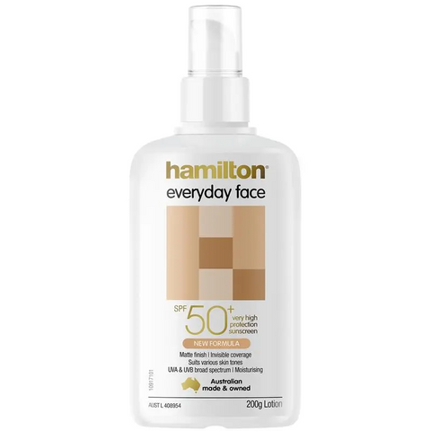 Hamilton SPF 50+ Everyday Face Lotion 200mL