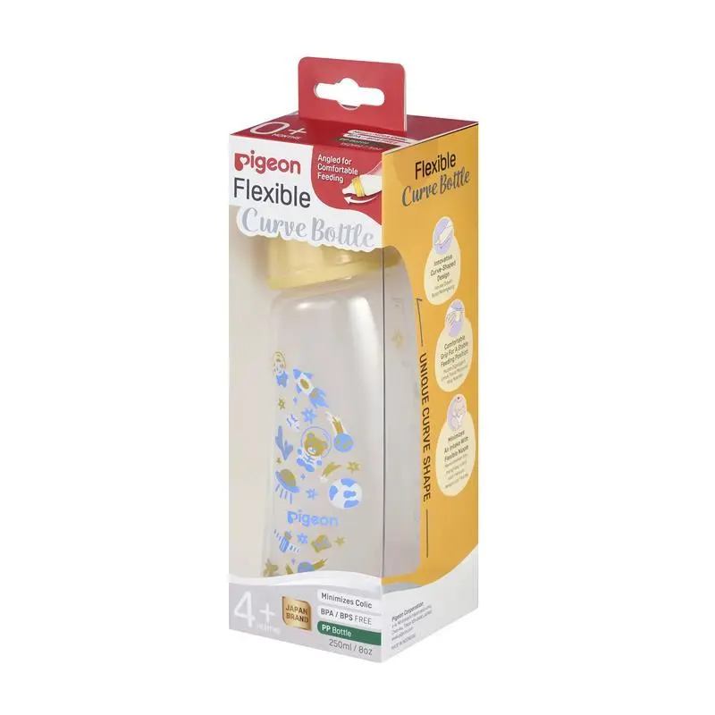 Pigeon Flexible Curve Bottle PP Space 250mL