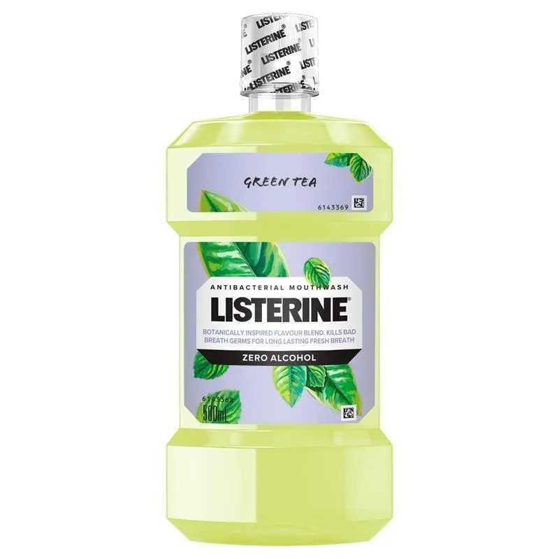 Listerine Mouthwash Green Tea Zero 500mL