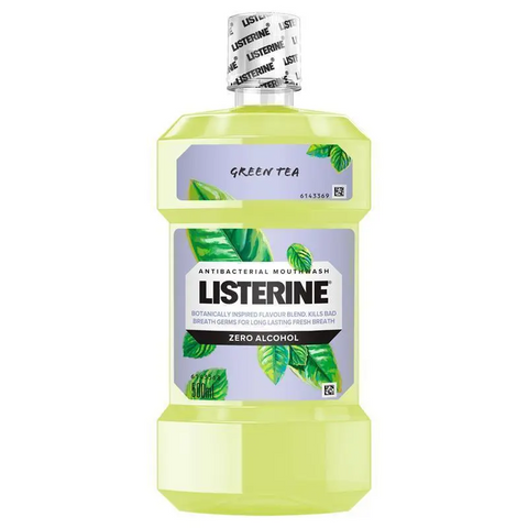 Listerine Mouthwash Green Tea Zero 500mL