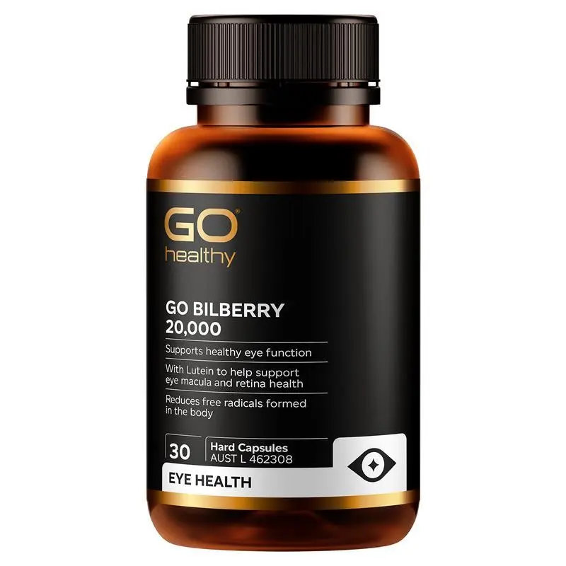 Go Healthy Bilberry 20000mg 30 Hard Capsules