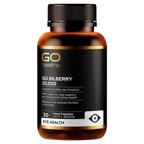Go Healthy Bilberry 20000mg 30 Hard Capsules