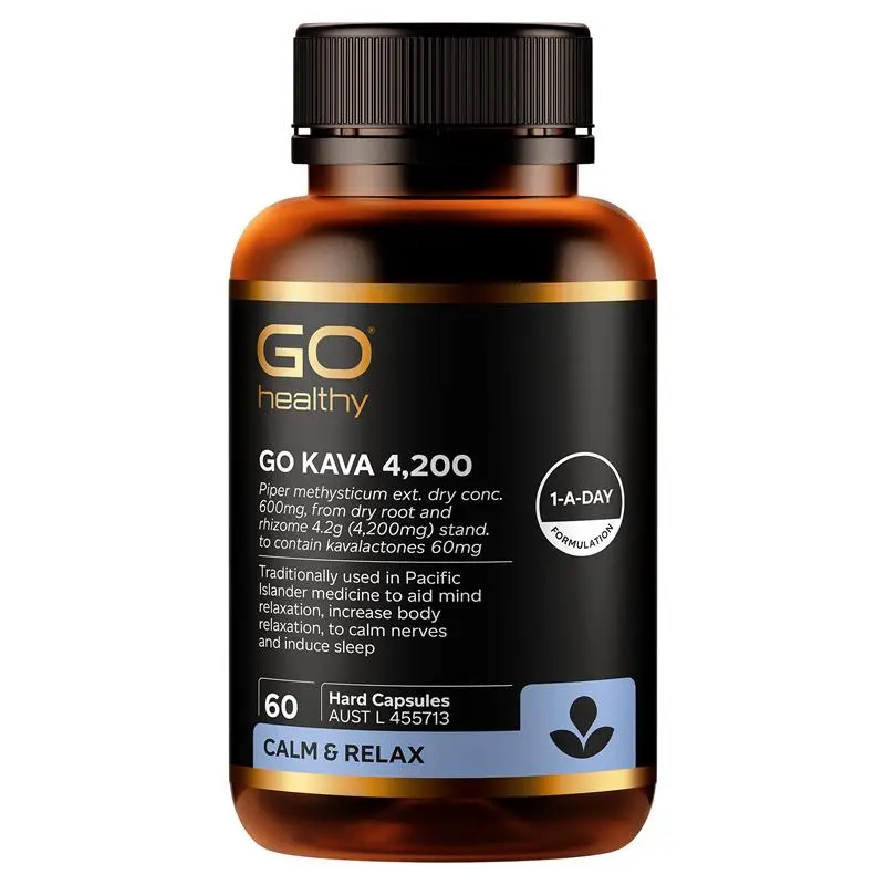 GO Healthy Kava 4200 60 Hard Capsules