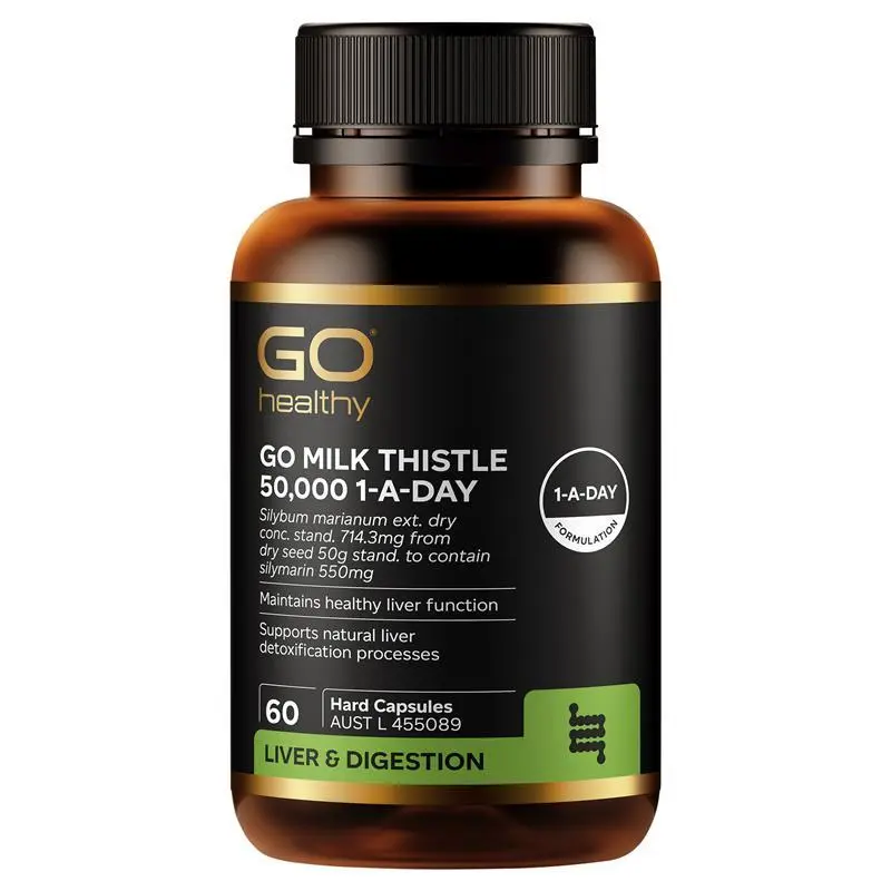 GO Healthy Milk Thistle 50000mg 1-A-Day