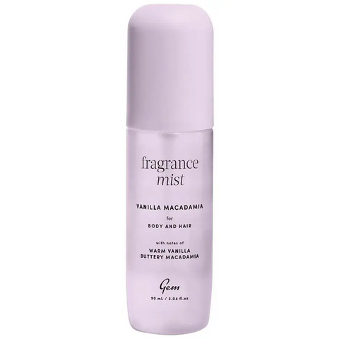 Gem Fragrance Mist For Body & Hair Vanilla Macadamia 90mL