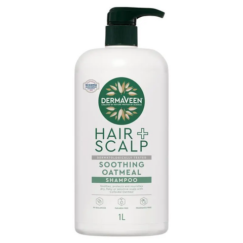 Dermaveen Hair + Scalp Soothing Oatmeal Shampoo 1 Litre