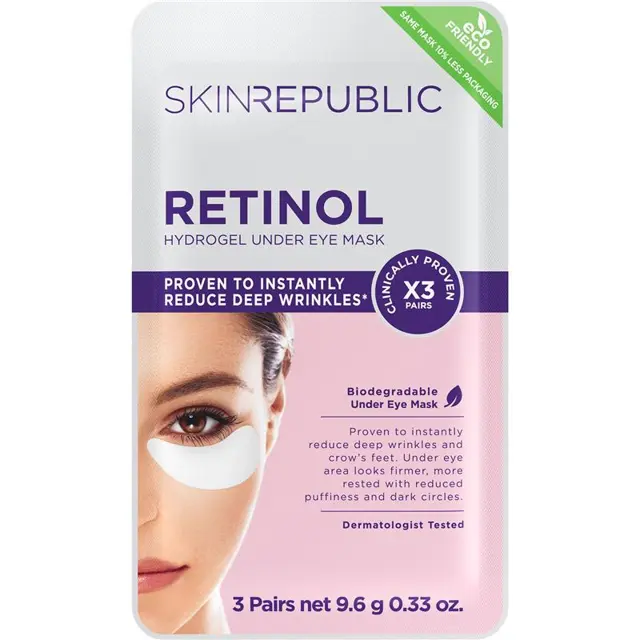 Skin Republic Retinol Hydrogel Under Eye Patches 3 Pairs 9.6g
