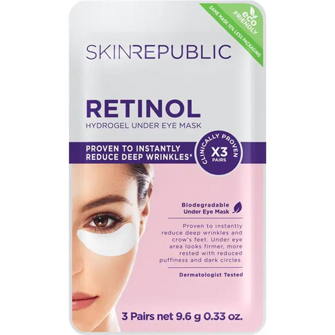 Skin Republic Retinol Hydrogel Under Eye Patches 3 Pairs 9.6g
