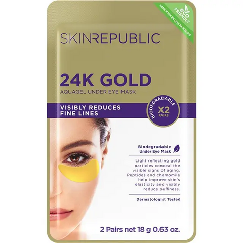 Skin Republic 24k Gold Under Eye Patches 18g