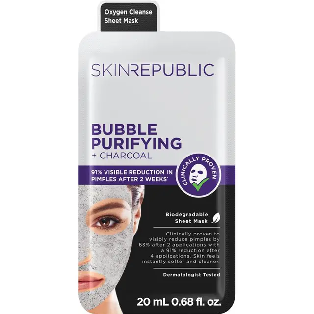 Skin Republic Bubble Purifying Charcoal Face Mask 20mL