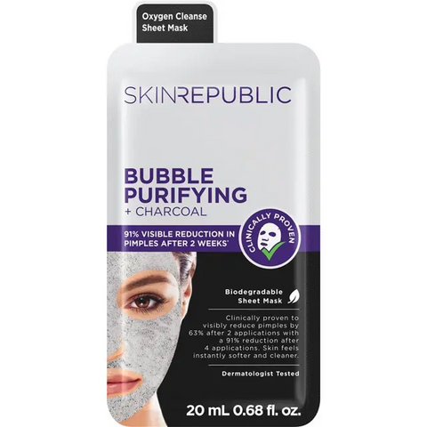Skin Republic Bubble Purifying Charcoal Face Mask 20mL