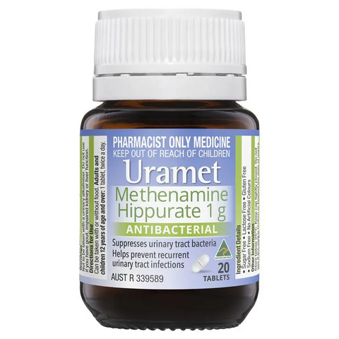Uramet 1g 20 Tablets (S3) (Limit of ONE per Order)