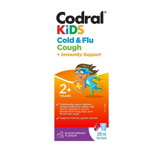 Codral Kids Cold & Flu Cough + Immunity Support 200mL