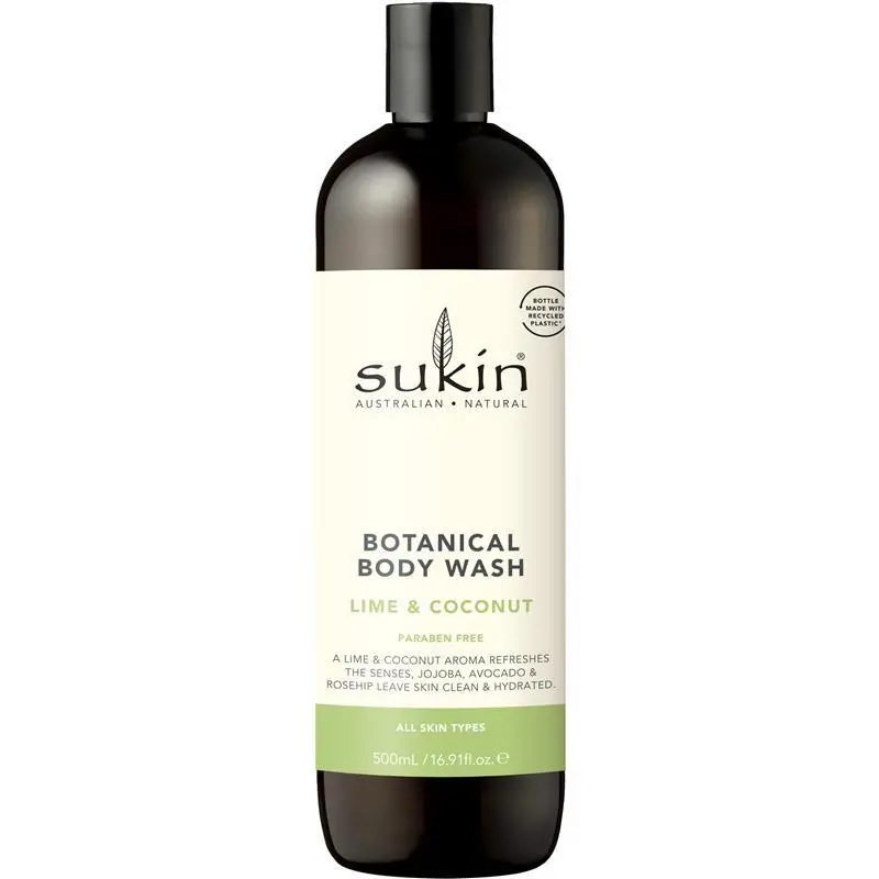 SUKIN Signature Botanical Body Wash Lime & Coconut 500mL