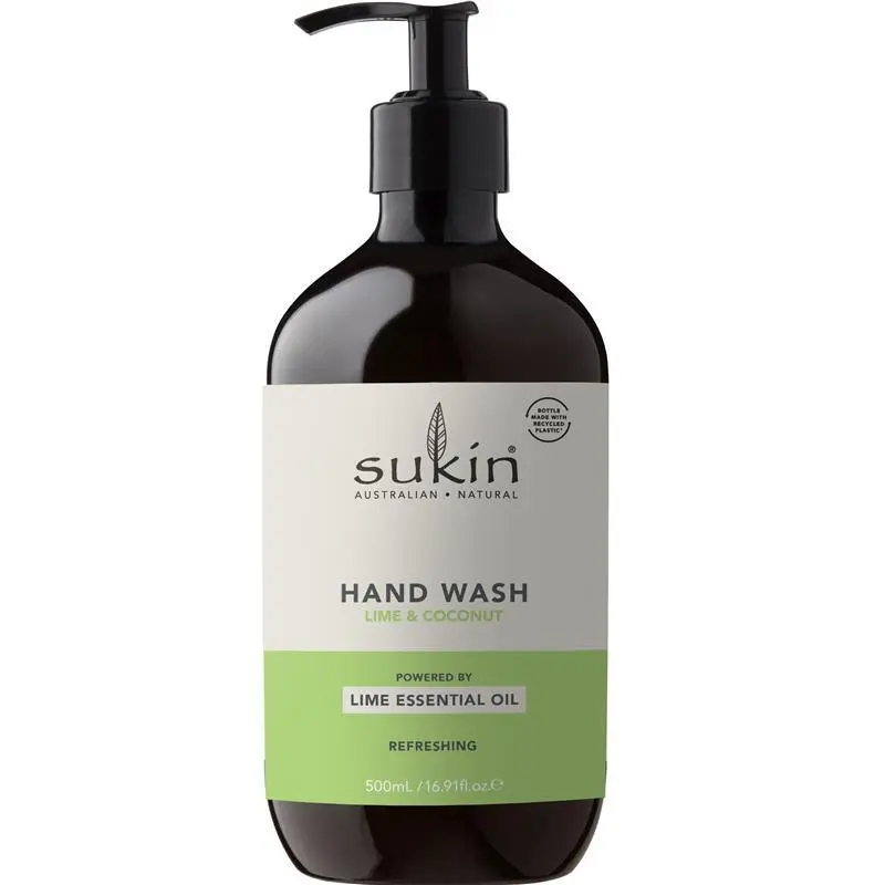 SUKIN Lime And Coconut Hand Wash 500mL