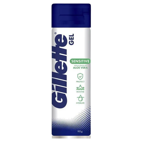 Gillette Sensitive Aloe Vera Shave Gel 195g