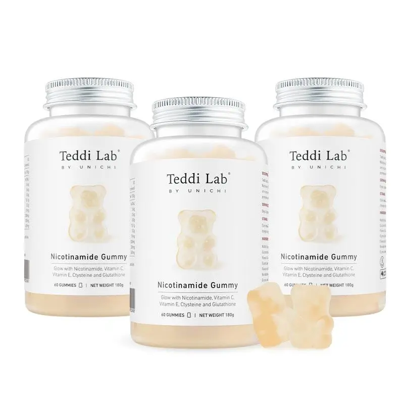 Teddi Lab by Unichi Nicotinamide Gummy 3 x 60 Gummies - Special Bundle