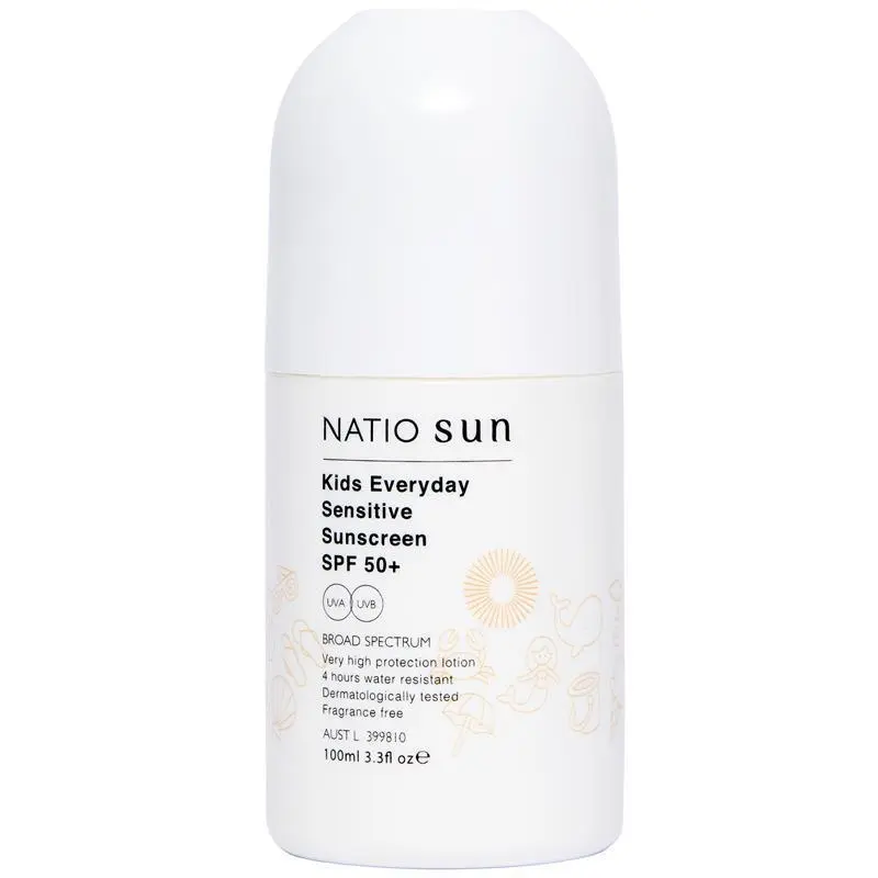 Natio Kids Everyday Sensitive Sunscreen SPF 50+ Roll On 100mL