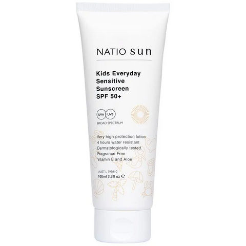 Natio Kids Everyday Sensitive Sunscreen SPF 50+ 100mL