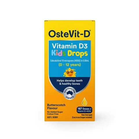 Ostevit-D Vitamin D3 400IU 0-12 Years Kids Drops Oral Liquid 15mL