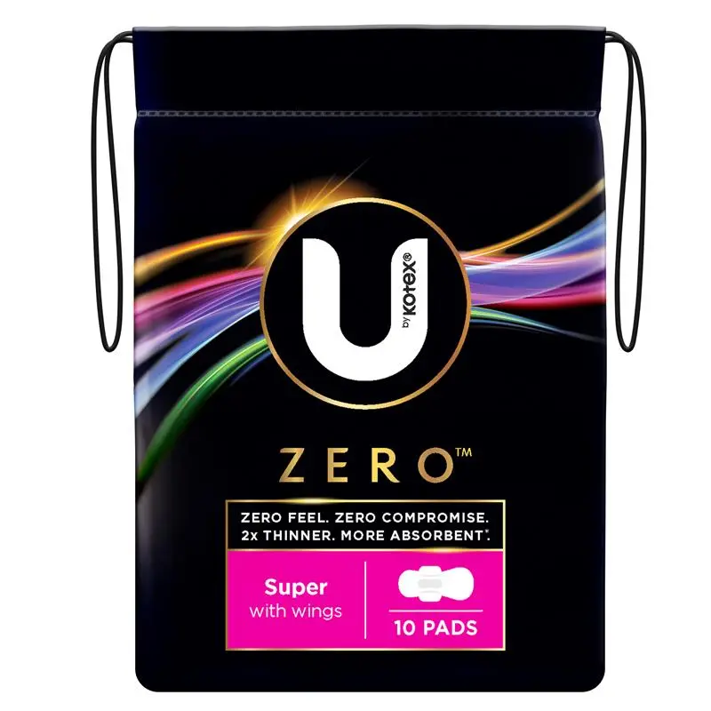 U By Kotex Super Pads With Wings 10 Pack