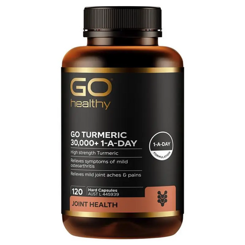 GO Healthy Turmeric 30000+ 1 A Day 120 Vege Capsules