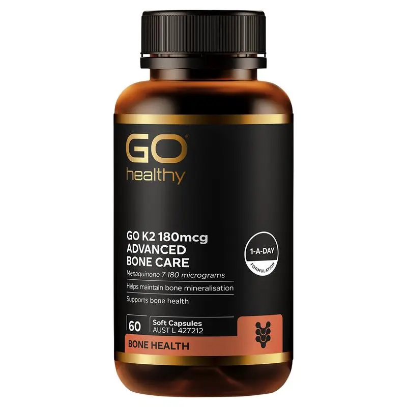 GO Healthy K2 180mcg Advanced Bone Care 60 Soft Capsules