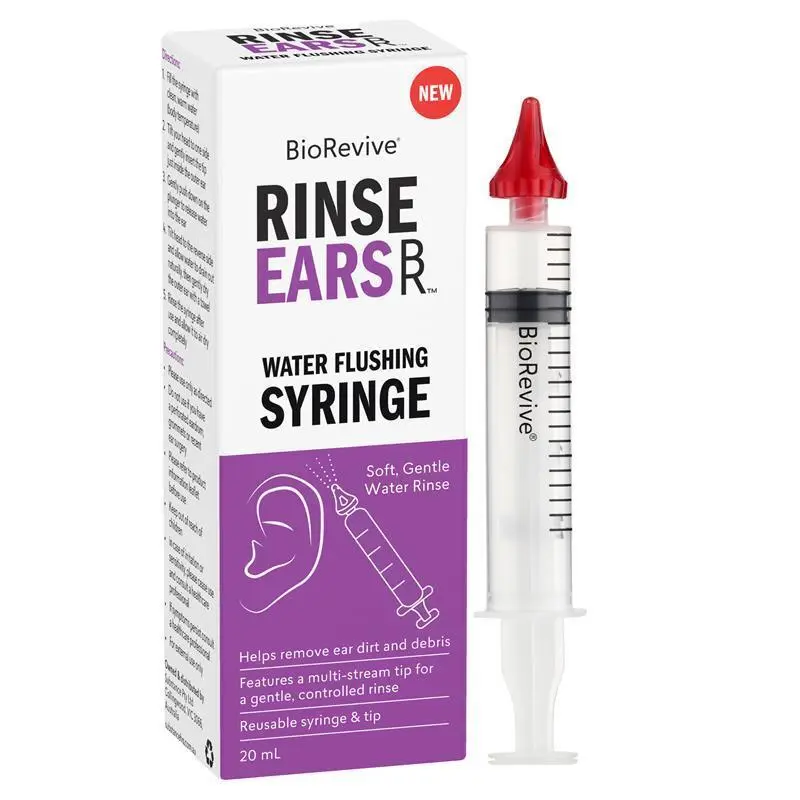 BioRevive RinseEars Water Flushing Syringe 20mL
