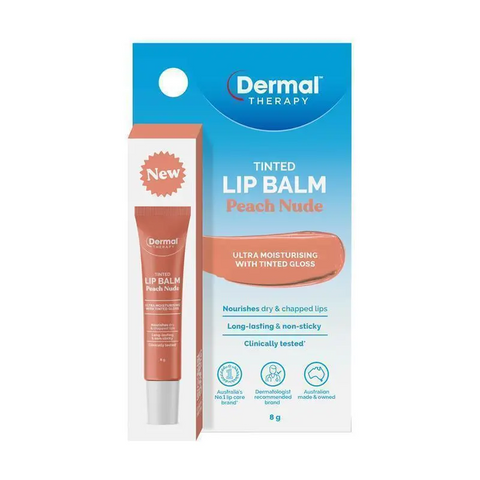 Dermal Therapy Tinted Lip Balm Peach Nude 8g