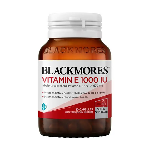 Blackmores Natural Vitamin E 1000IU 30 Capsules