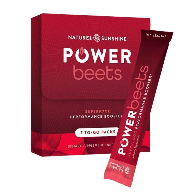 Nature's Sunshine Power Beets Superfood Performance Booster 7 To-go Packs