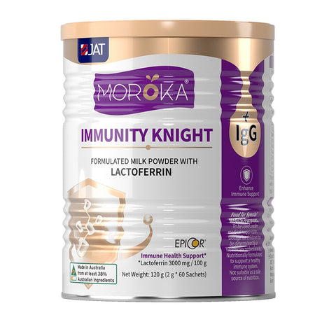 Moroka Formulated Milk Powder with Lactoferrin Immunity Knight 120 g (2gx 60 Sachets)