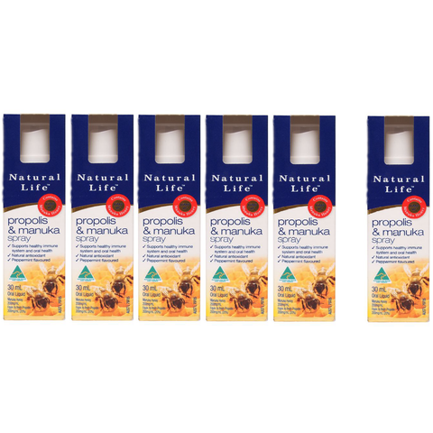 Natural Life Propolis & Manuka Honey Liquid Bundle 5 x 25mL + BONUS 25mL