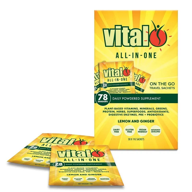 Vital All-in-One Daily Health Supplement Lemon & Ginger 30 x 11g Sachets