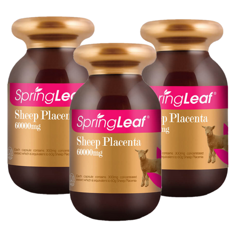 Springleaf Sheep Placenta 60000mg 3 x 120 Capsules - Special Bundles