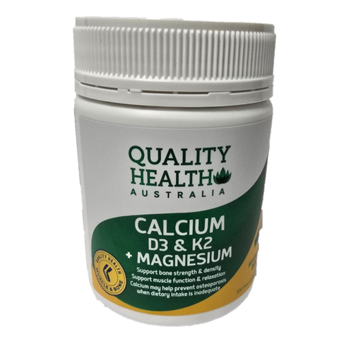 Quality Health Australia Calcium D3 & K2 + Magnesium 100 Tablets