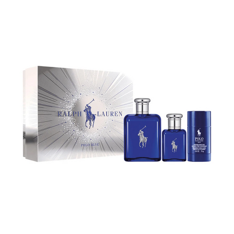 Ralph Lauren Polo Blue Eau De Toilette 125mL 3 Piece Set