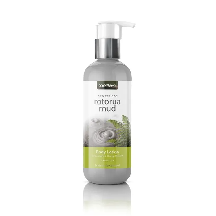 Wild Ferns Rotorua Mud Body Lotion with Jasmine & Orange Blossom 230mL (Expiry 11/2026)