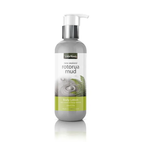 Wild Ferns Rotorua Mud Body Lotion with Jasmine & Orange Blossom 230mL (Expiry 11/2026)