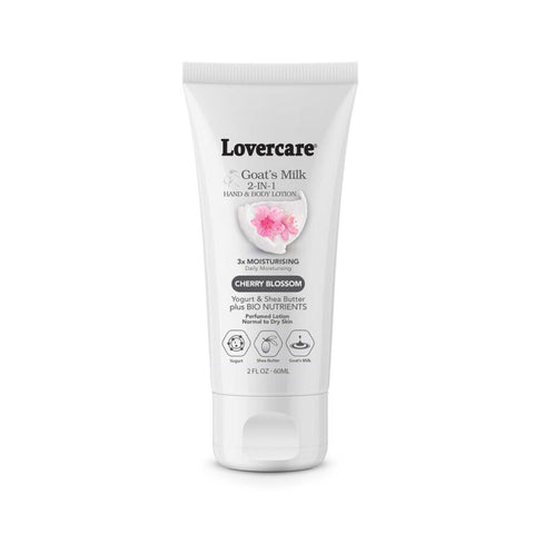 LoverCare Goat’s Milk 2in1 Hand & Body Lotion Cherry Blossom 60mL
