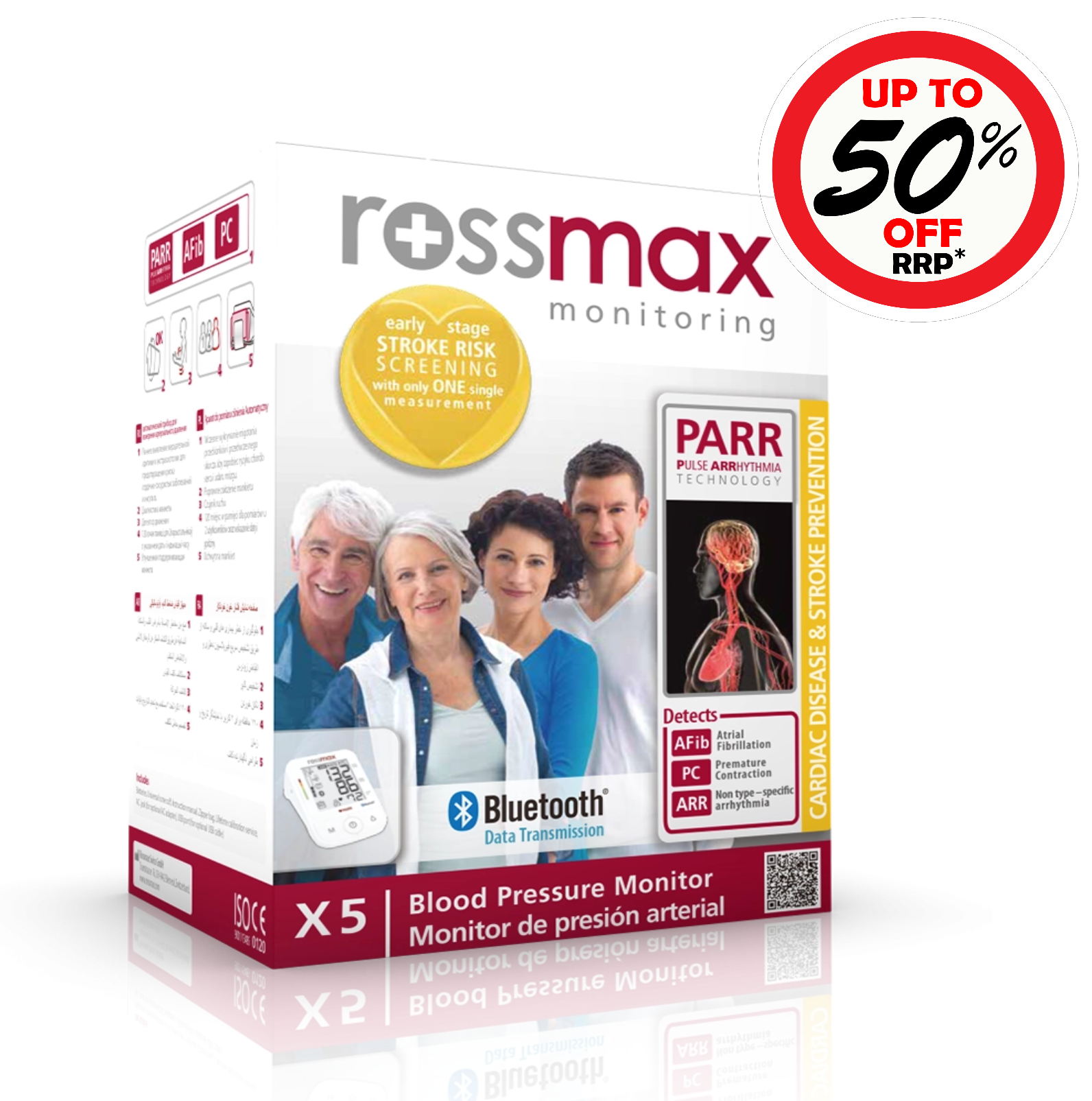 Rossmax X5 PARR Automatic Blood Pressure Monitor Bluetooth