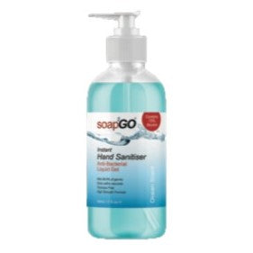 Soap2GO Instant Antibacterial Hand Sanitiser Liquid Gel Ocean Scent 500mL